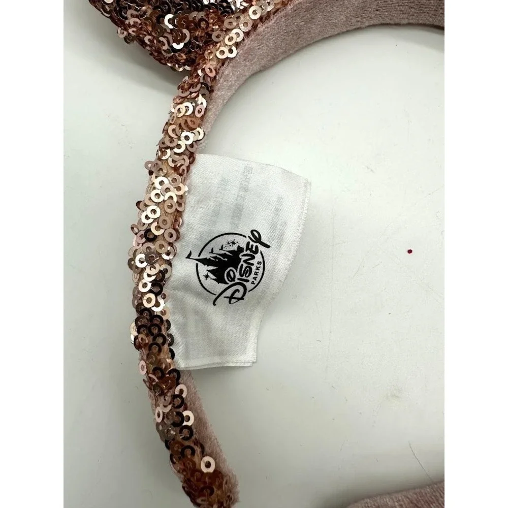 Disney Parks Minnie Mouse Ears Headband Sequin‎ Bow Lot 3 Authentic Food & Wine